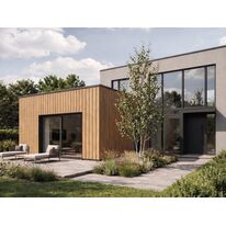 Bardage PVC CLIN SIMPLE 167MM - ASPECT AJOURE AVEC FILM COLORIS TURNER OAK MALT- 524167TOM-5.00