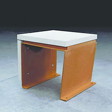 Mobilier urbain en acier et bois ou pierre | Cortomadere