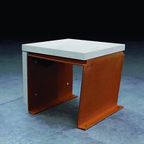 Mobilier urbain en acier et bois ou pierre | Cortomadere