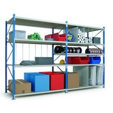 Rayonnage à lisses pour le stockage manuel de charges mi-lourdes | Rayonnage à lisses