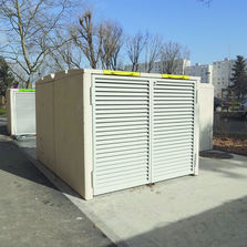 Abris conteneurs en béton rainuré jusqu'à 1 100 litres | Média