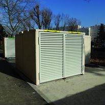 Abris conteneurs en béton rainuré jusqu'à 1 100 litres | Média