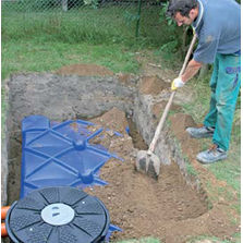 Cuve plate à enterrer en quatre modèles | F-Line