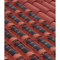 Tuile solaire synthétique galbée | Techtile energy