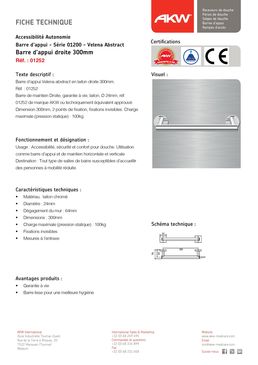 Accessoires de salle de bain accessible PMR | Velena