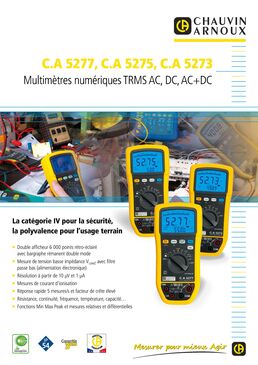 Multimètre TRMS AC+DC | CA 5273