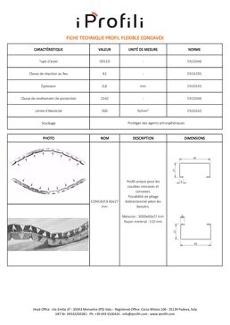 Montant unique flexible les plaques de plâtre, cintré | Concavex