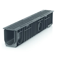 Caniveaux sans cornières, en PP à grilles et charge jusqu'à 250 kN | RECYFIX STANDARD
