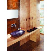 Grès porcelainé émaillé à décor minéral | Estampa