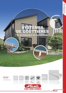 Système de gouttières et accessoires de couverture