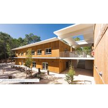 Bardage en Douglas lamellé-collé de grande largeur | Bardage LARGO