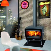 Poêle à bois double combustion aux lignes vintage | Vintage 50