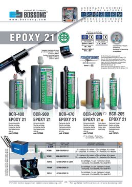Scellement chimique bicomposant agréé pour béton et maçonnerie | Epoxy 21