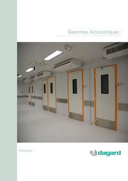 Cloison double parements amovibles pour milieux hospitaliers | Cloison double parements amovibles