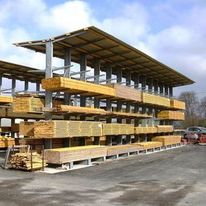 Rayonnage pour le stockage de charges longues et lourdes | Cantilever lourd