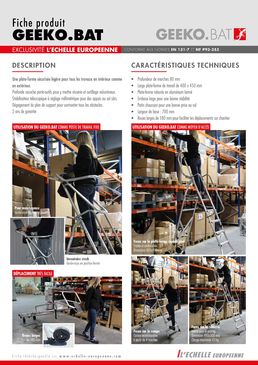 Plateforme roulante  | GEEKO.BAT 