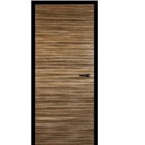 Bloc-porte d'intérieur design en placage naturel de fibre de bananier  | CARAÏBES Grenade