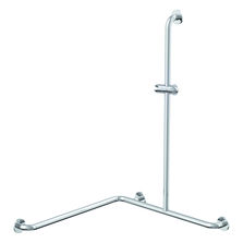 Barre de douche horizontale avec curseur 90° en laiton chromé | R957 01 01