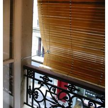 Store extérieur à enroulement en lames bois | Stores extérieurs en bois