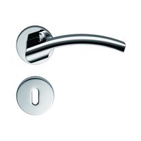 Poignées courbes en laiton chromé brillant ou mat | Olly