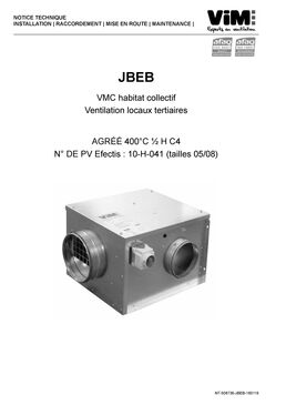 Caisson Extraction C4 JBEB débit jusqu´à 800 m³/h interrupteur proximité (Opt° isolation M0 25mm, dépressostat...) | SITE011404