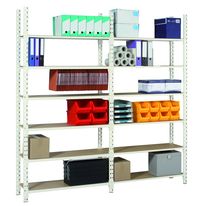 Rayonnage tubulaire à tablette pour charges légères | ProfilTUB