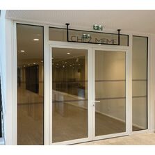 Porte battante 1 vantail / 2 vantaux en acier pare-flamme à rupture de pont thermique - E60 | Gamme SteelTeq