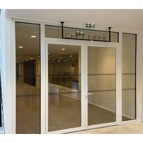 Porte battante 1 vantail / 2 vantaux en acier pare-flamme à rupture de pont thermique - E60 | Gamme SteelTeq