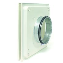 Diffuseur carré design à raccordement circulaire à joint | Diffuseur plafonnier LKA