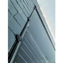 Kit d'intégration panneaux PV sans cadre sur toiture ardoise | Laminates