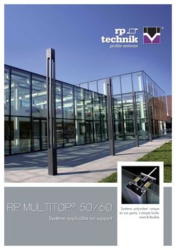 Profilés acier multi-supports pour façades vitrées | rp tec 45-1, 60-1