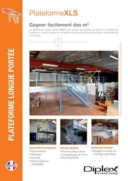 Plateforme industrielle pour création d'un étage ouvert | Plateforme XLS