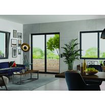 Menuiserie aluminium à ouvrants cachés en triple vitrage standard | TA76 OC