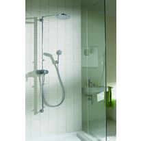 Robinetterie pour douche en laiton chromé | Showerpipe Swing