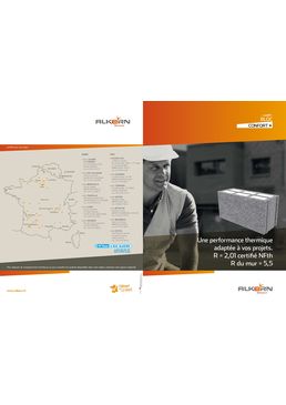 Bloc en roche volcanique à isolation thermique intégrée | Bloc Confort+