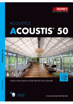 Tissu d'absorption acoustique et protection solaire | Acoustis 50