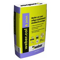 Mortier pour collage et jointoiement de pâtes de verre et émaux | Weber.col & joint