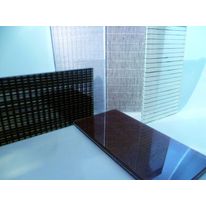 Verre avec insertion de tissu | Fusion de Matières