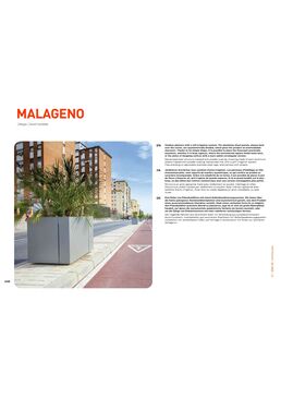 Jardinière pour espace public | MALAGENO