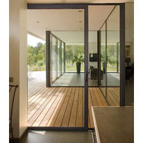 Menuiserie coulissante en aluminium jusqu'à 3 mètres de hauteur | Satin Road