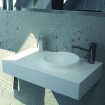 Plan vasque en matériau de synthèse au relief volcanique | Volkeo 80