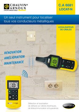 Localisateur de câbles et conduits métalliques | CA 6681