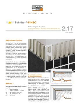 Profilé Design de finition pour Carrelage | Schlüter-FINEC