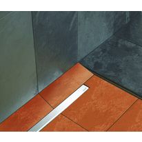 Receveur à carreler à écoulement linéaire affleurant | Fundo Riolito