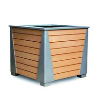 Jardinière urbaine en acier et bois composite | Paseo Caisse Ecoteck