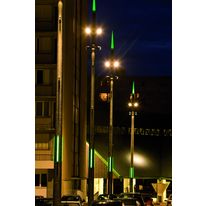 Mât cylindro-conique à aiguille lumineuse colorée | Mât Aiguille