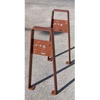 Appui vélo | Pixel en acier découpé laser pour aménagements extérieurs