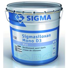 Peinture mate semi-épaisse pour façade | Sigmasiloxane Mono D3