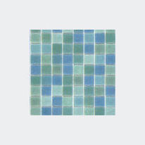 Mosaïque de coloris bleu vert clair | Jade