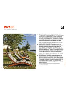Chaise longue pour espace public | RIVAGE
